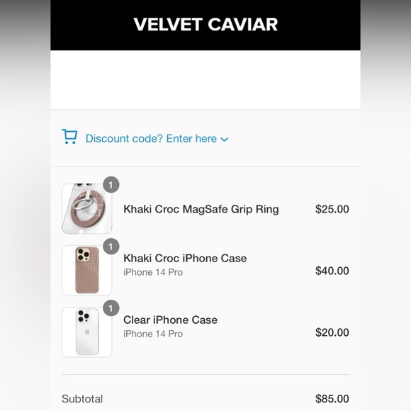 Velvet Caviar iPhone 14 pro Case + MagSafe ring - Picture 5 of 5